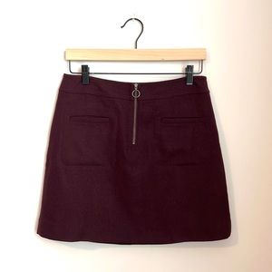 Madewell Wool Mini Skirt Size 4